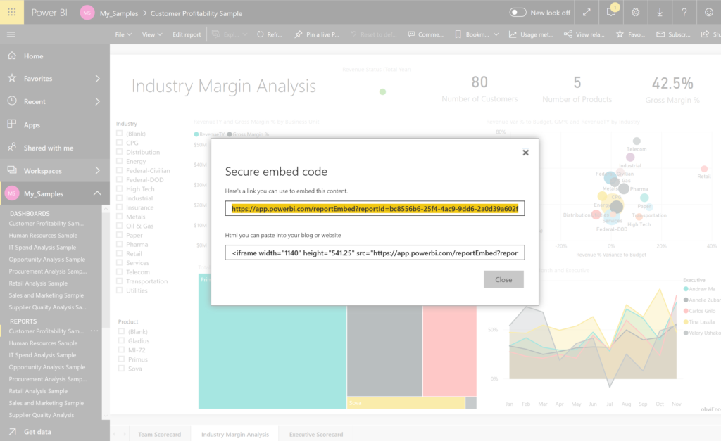 power bi with powerapps