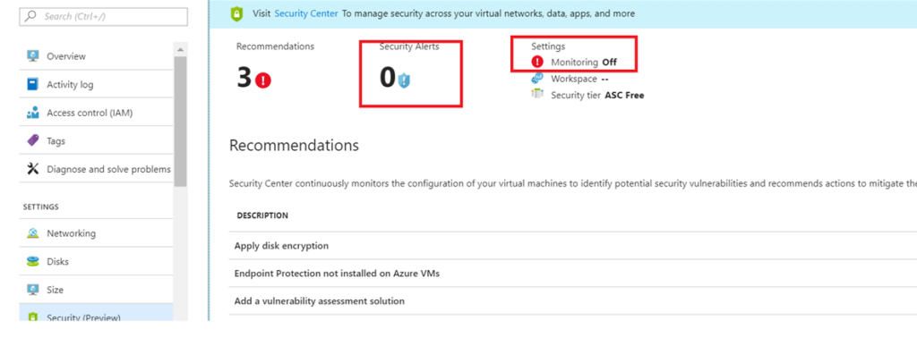 azure vm security