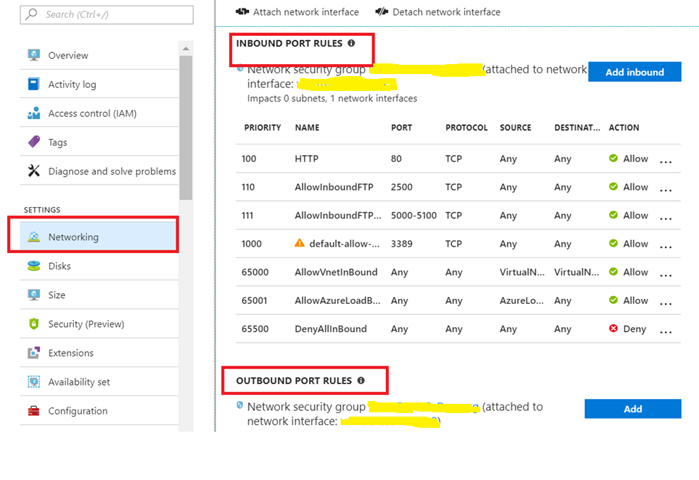 azure vm security