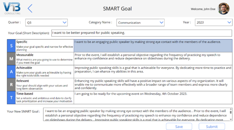 Performance Management System - Power Apps | VNB Consulting